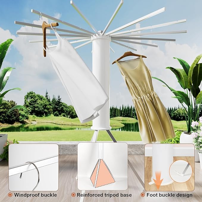 Folding Tripod Clothes Drying Rack