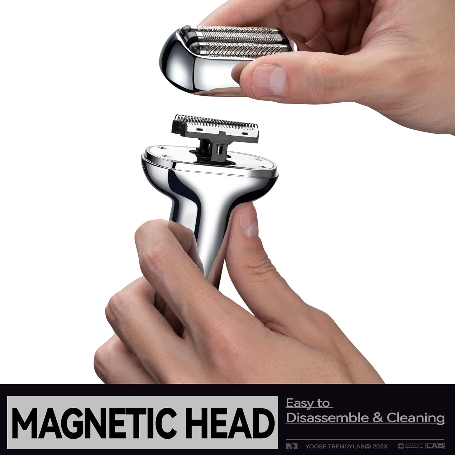 Portable Magnetic Face Shaver Trimmer