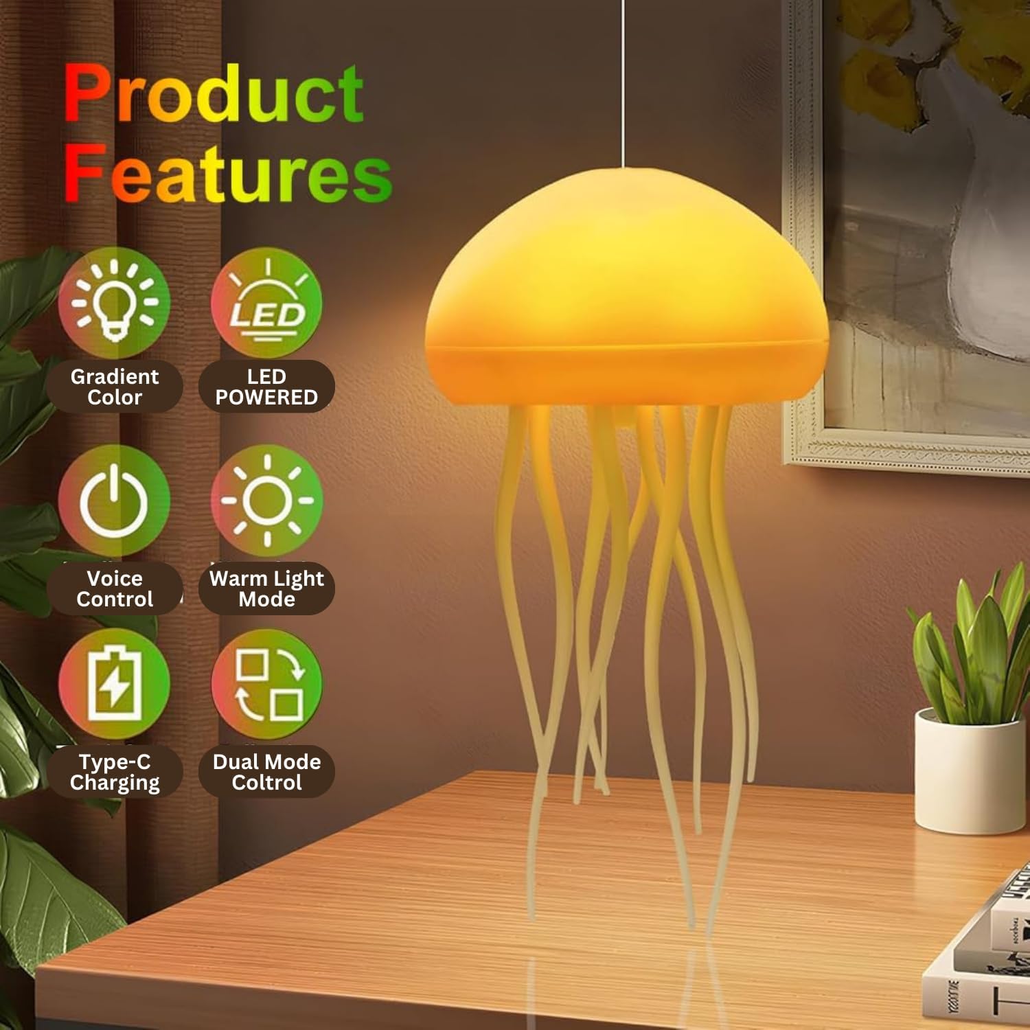 Jellyfish LED Night Lamp