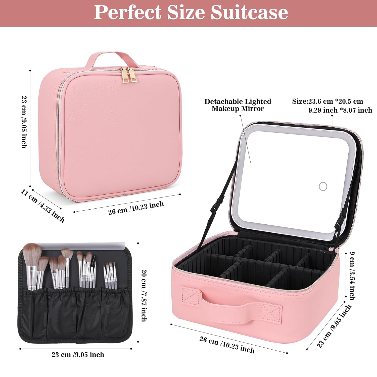 Smart LED Makeup Organizer Bag