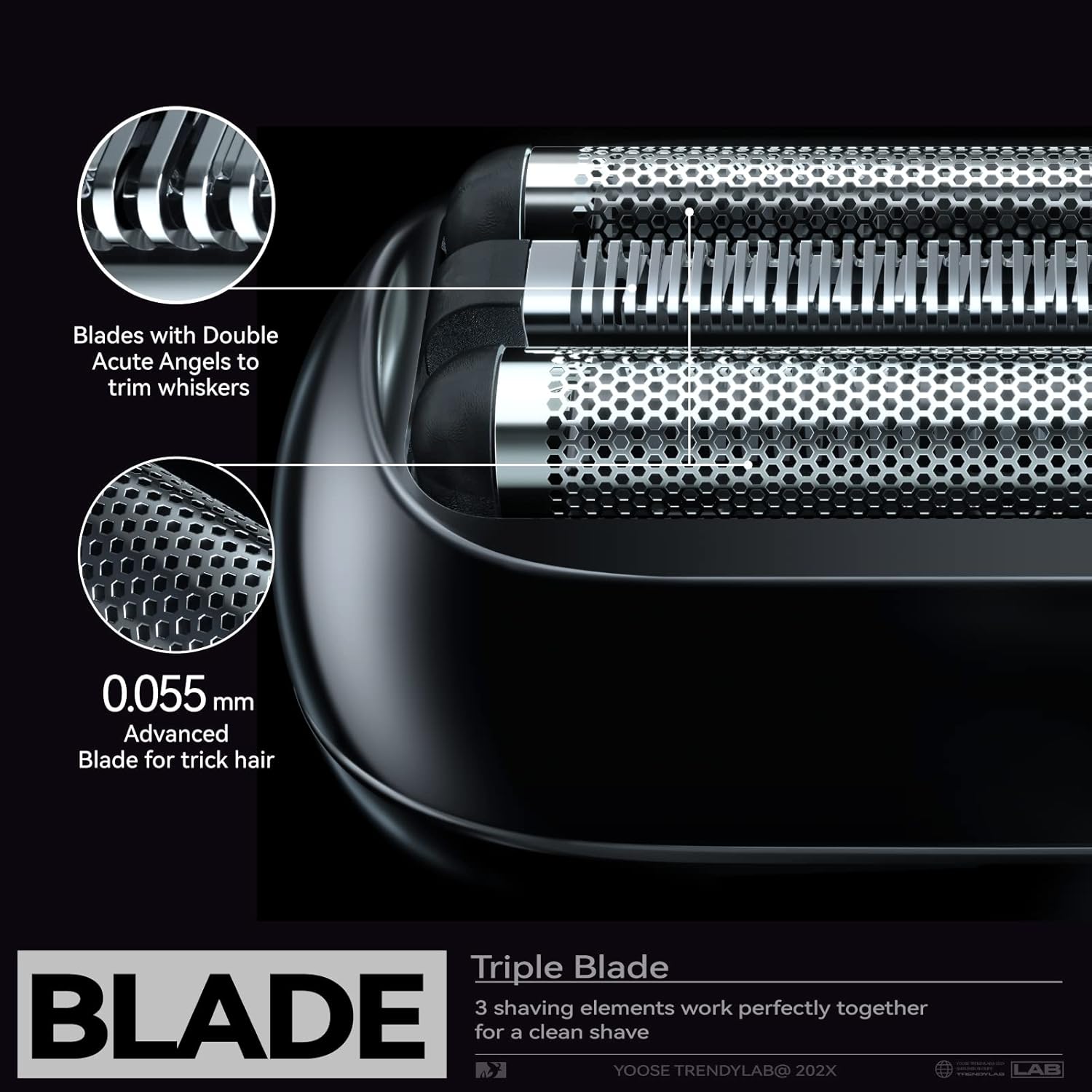 Portable Magnetic Face Shaver Trimmer