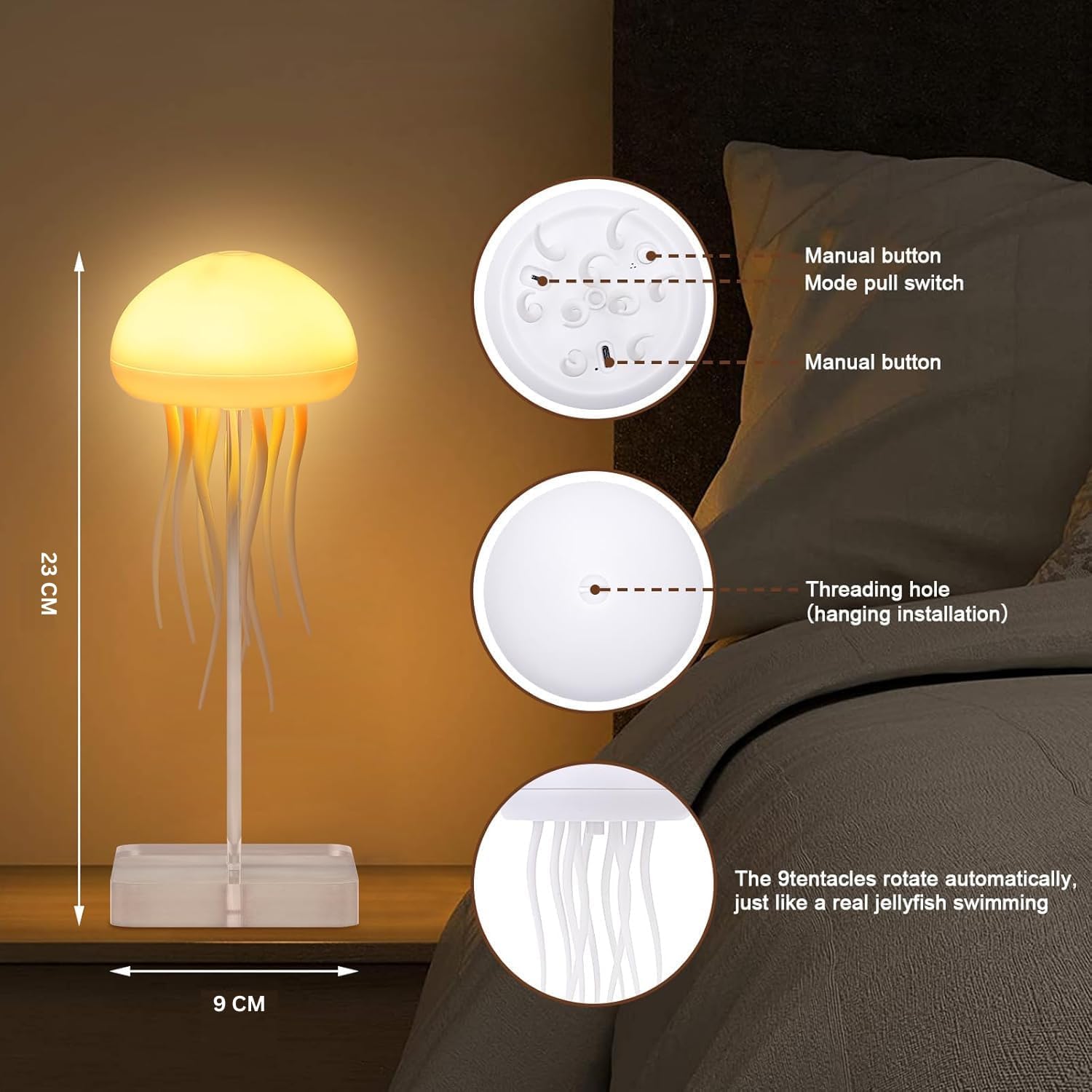 Jellyfish LED Night Lamp