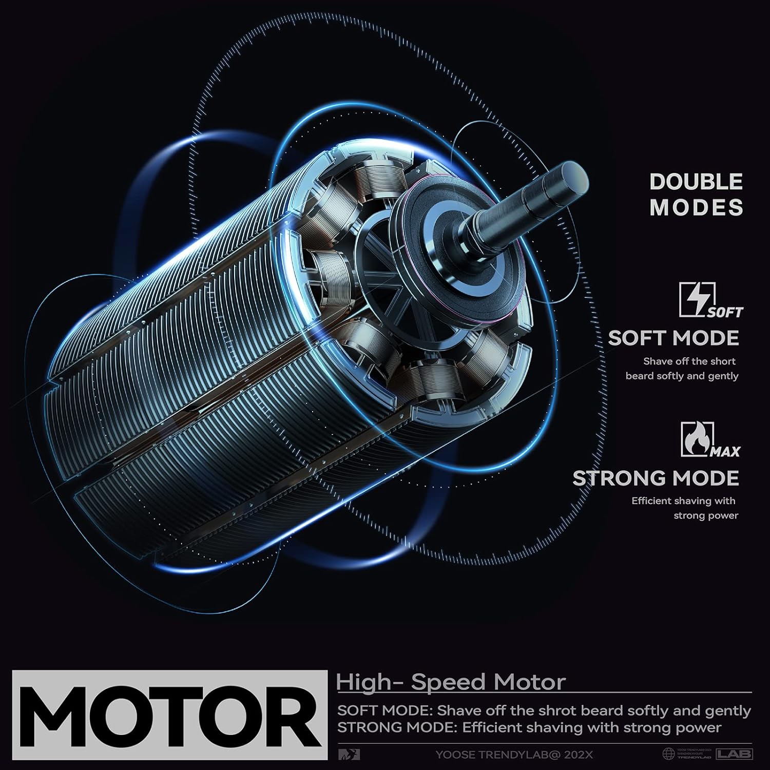 Portable Magnetic Face Shaver Trimmer