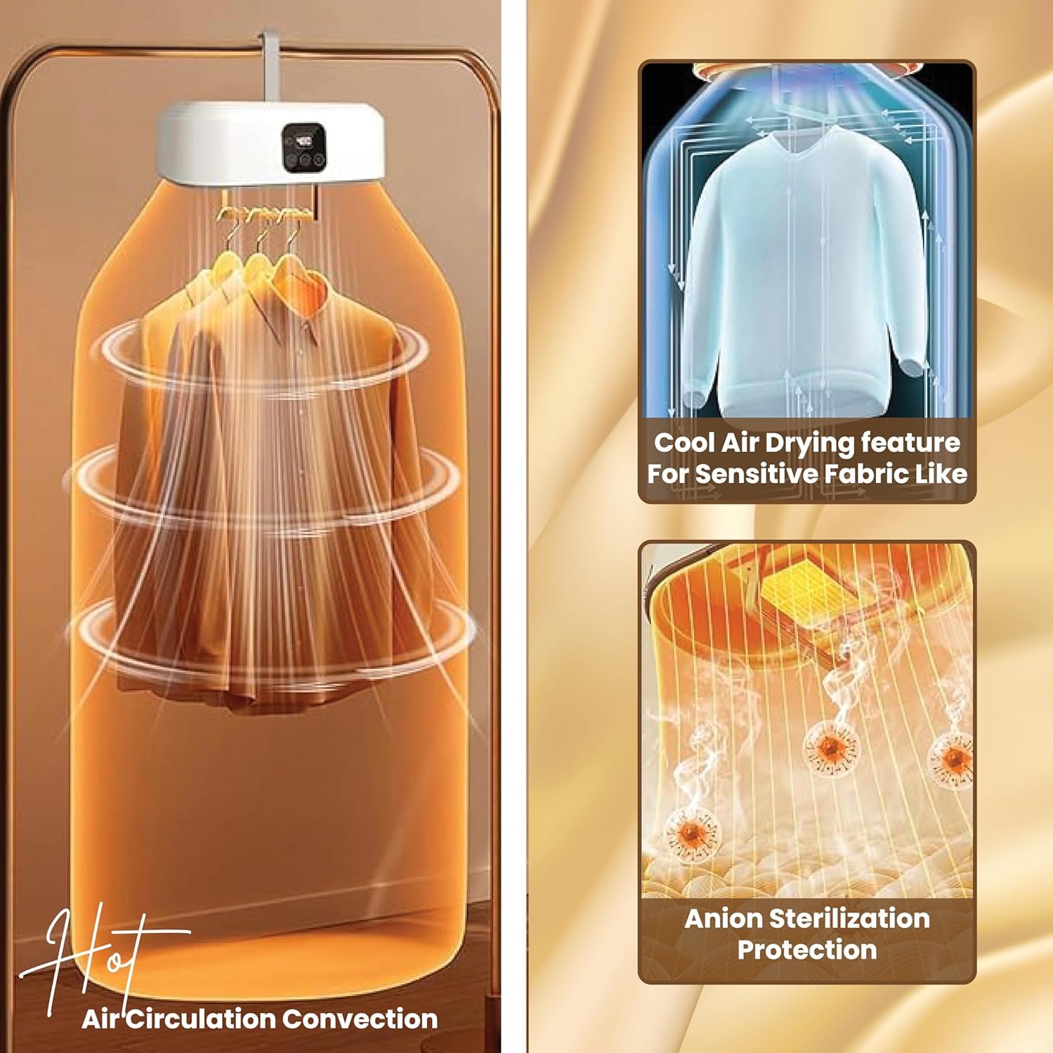 Portable Foldable Electric Clothes Dryer