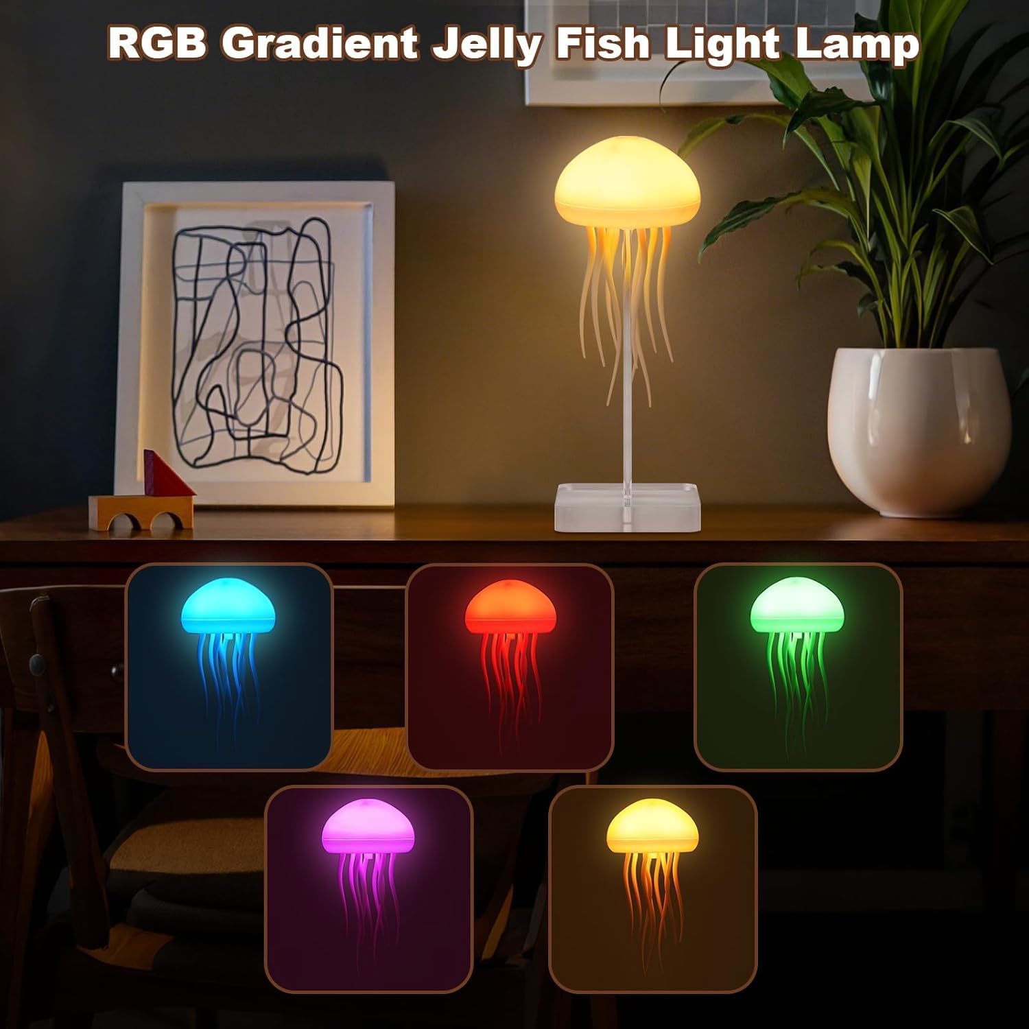 Jellyfish LED Night Lamp
