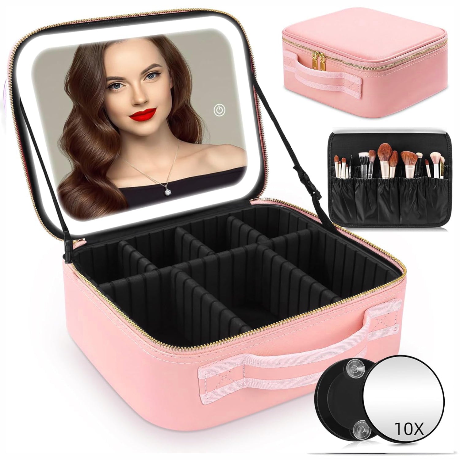 Smart LED Makeup Organizer Bag