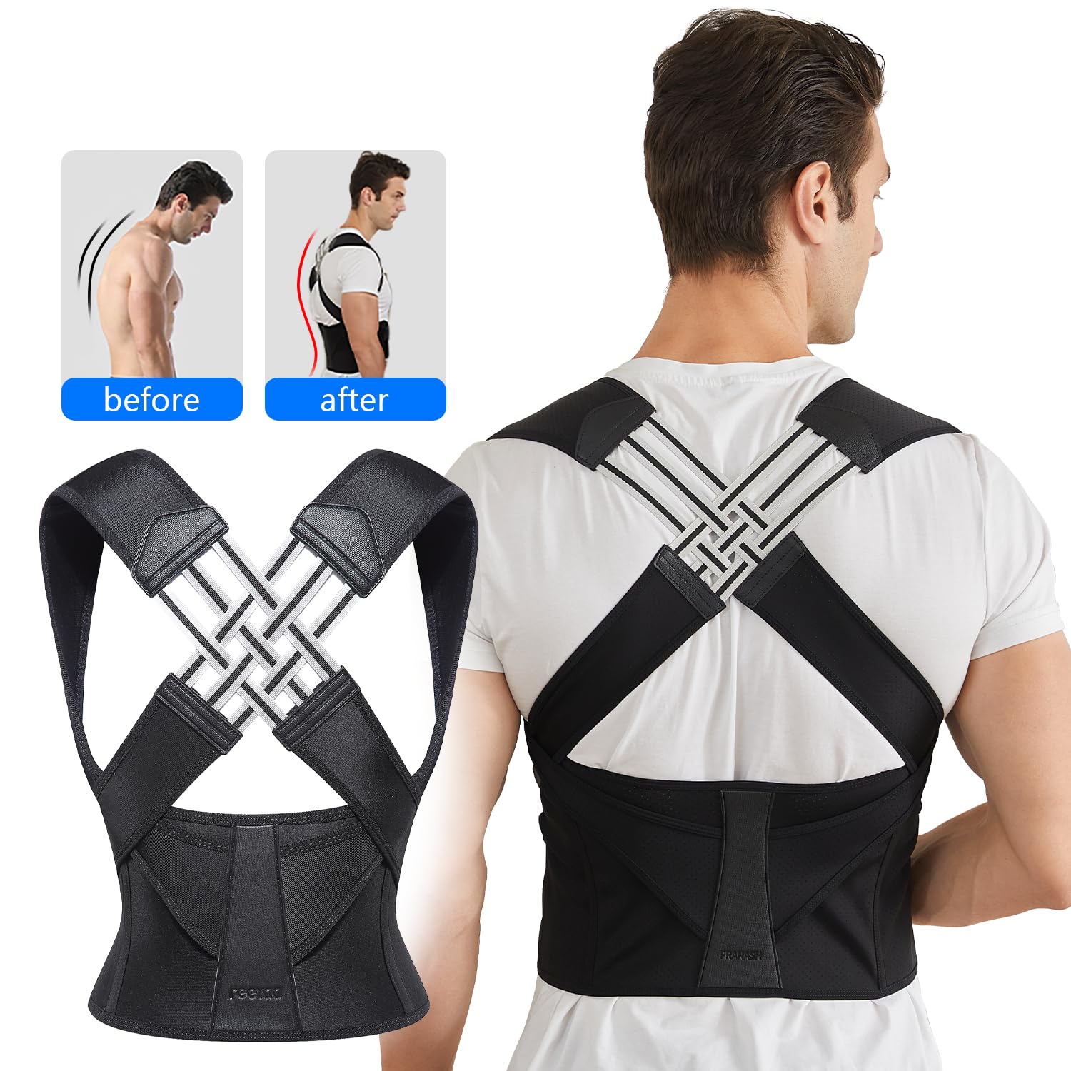 Adjustable Back Posture Corrector for Men & Women