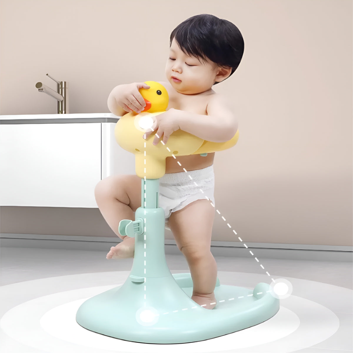 Adjustable Baby Standing Bath