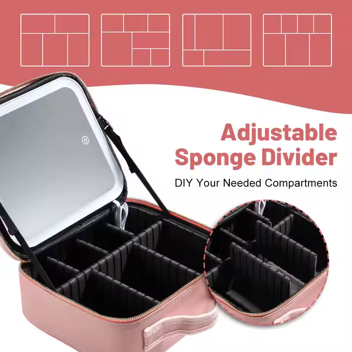 Smart LED Makeup Organizer Bag