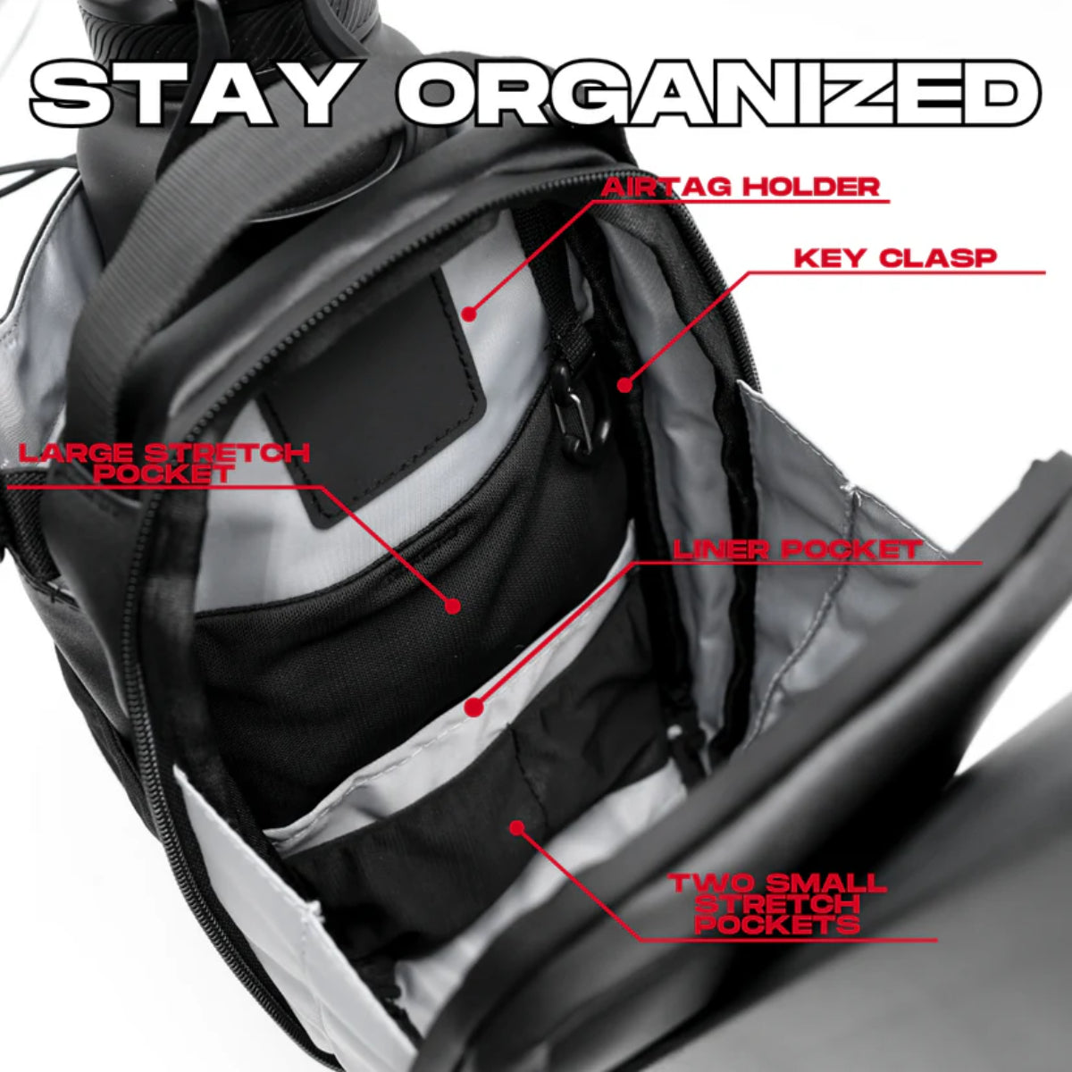 Magnetic Bottle Bag with Organizer