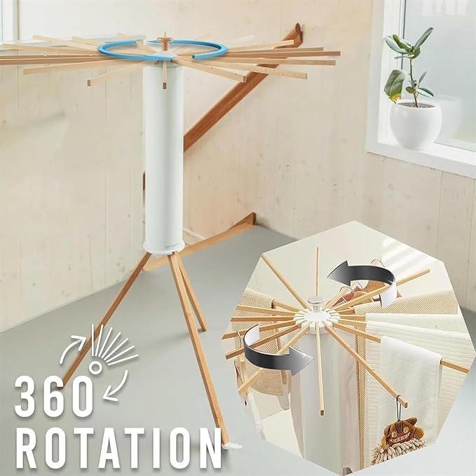 Folding Tripod Clothes Drying Rack
