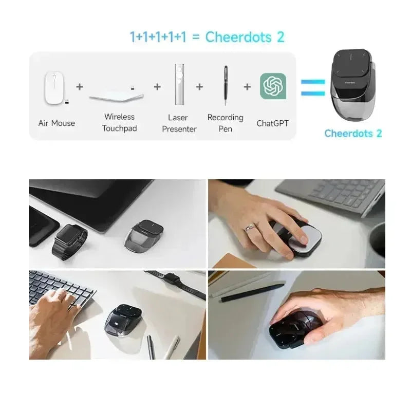 5-In-1 AI Powered Air Mouse with Recorder